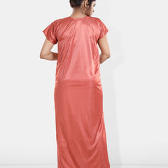 Be You Maxi Satin Wrap Nightdress With Robe