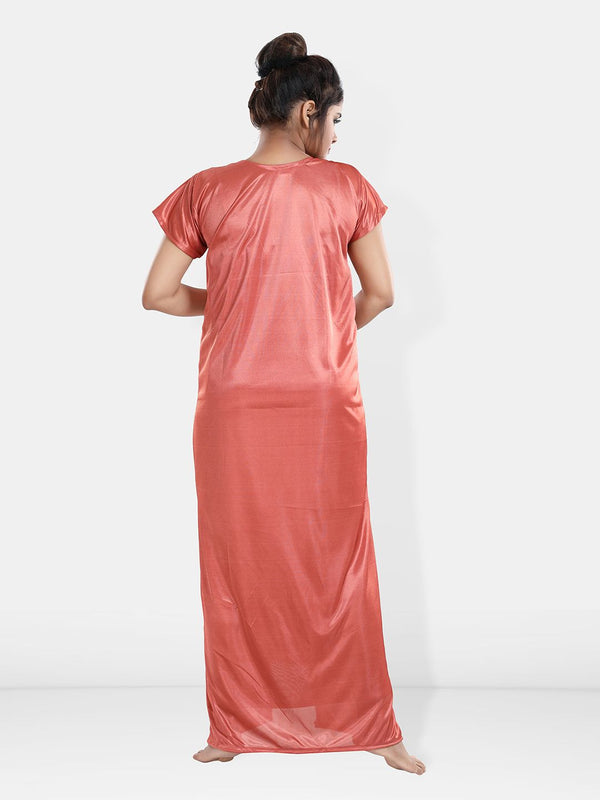 Be You Maxi Satin Wrap Nightdress With Robe