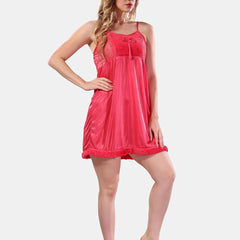Be You Square Neck Lace Up Details Satin Maxi Nightdress With Robe