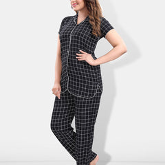 Be You Women Checked Night suit