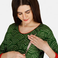 Be You Bandhani Printed Straight Kurta