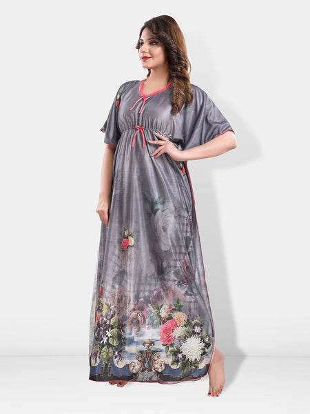 Be You Floral Printed Kaftan Nightdress
