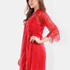 Be You Shoulder Straps Nightdress With Robe