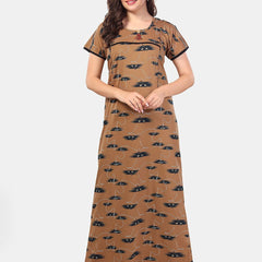 Be You Abstract Printed Maternity Nightdress