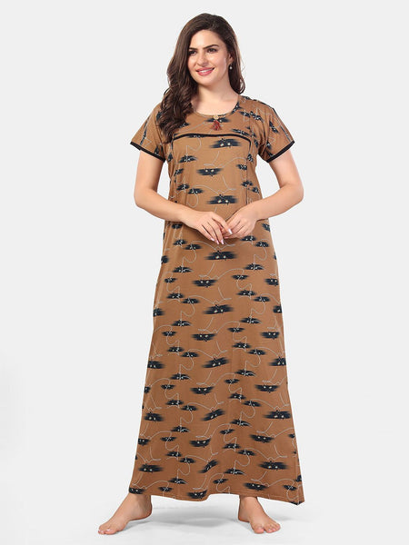 Be You Abstract Printed Maternity Nightdress