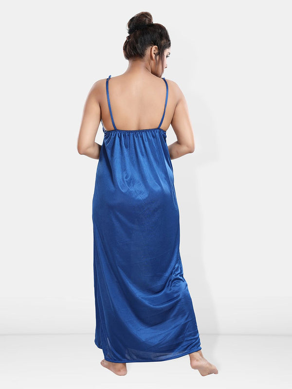 Be You Maxi Satin Wrap Nightdress With Robe