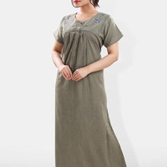 Be You V Neck Maxi Nightdress