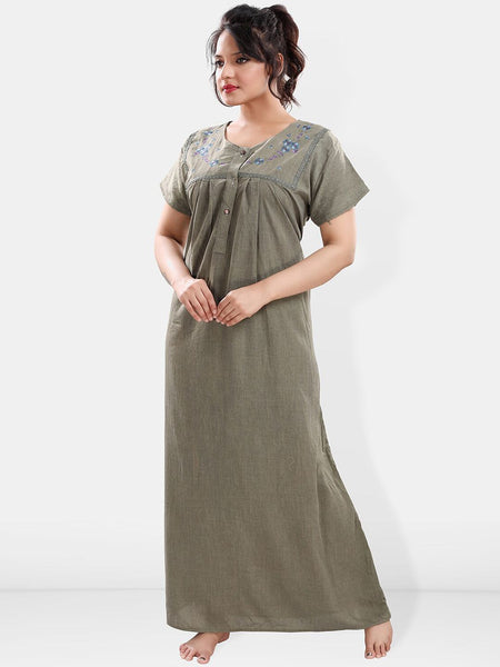 Be You V Neck Maxi Nightdress