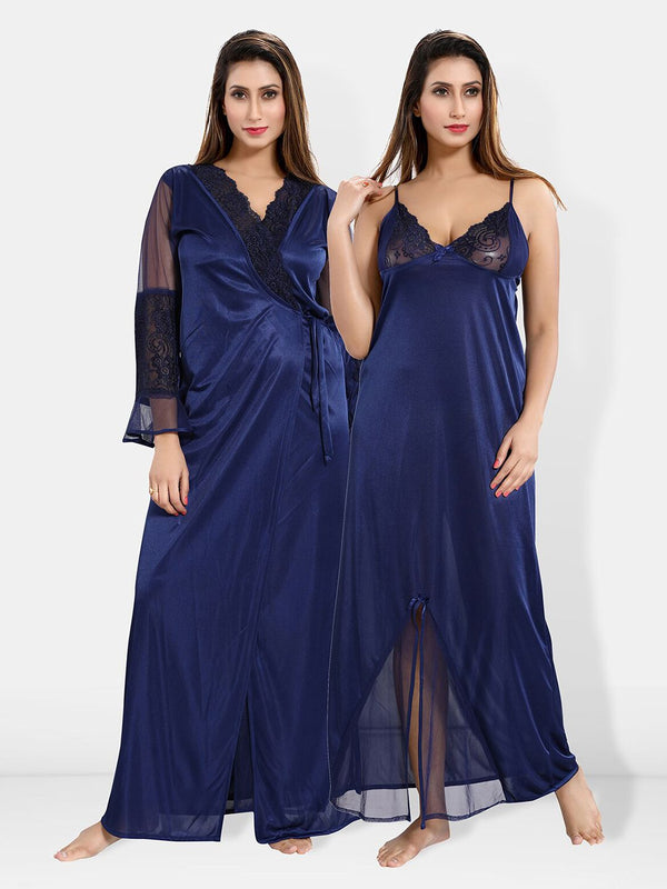 Be You Satin Maxi Nightdress with Robe