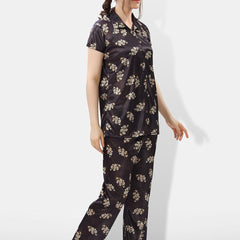 Be You Printed Satin Shirt & Pyjama