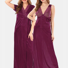 Be You Satin Maxi Nightdress With Robe