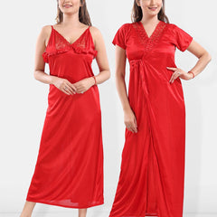 Be You Satin Maxi Nightdress With Robe