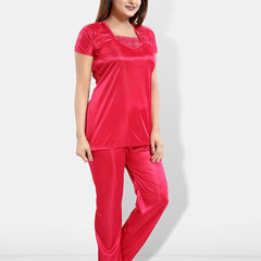 Be You 6 Pieces Satin Maxi Nightdress
