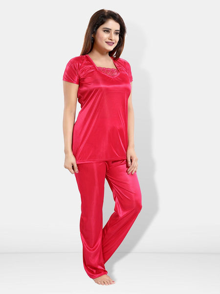 Be You 6 Pieces Satin Maxi Nightdress