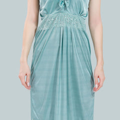 Be You V-Neck Satin Maxi Nightdress With Robe