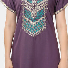 Be You Embroidered Maxi Nightdress