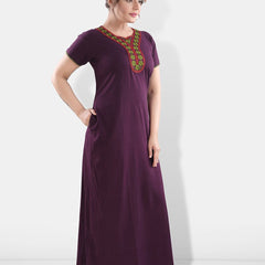 Be You Embroidered Maxi Nightdress
