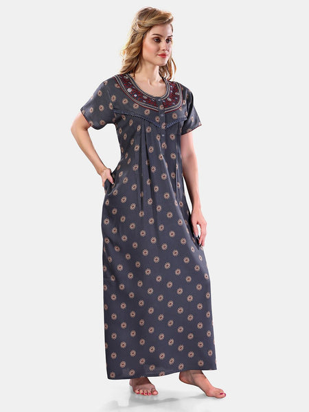 Be You Floral Printed Maxi Nightdress