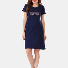 Be You Typographic Printed T-shirt Nightdress