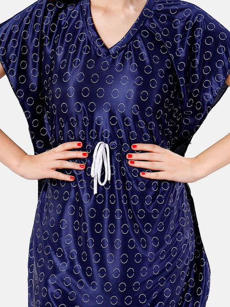 Be You Geometric Printed Satin Night Suit