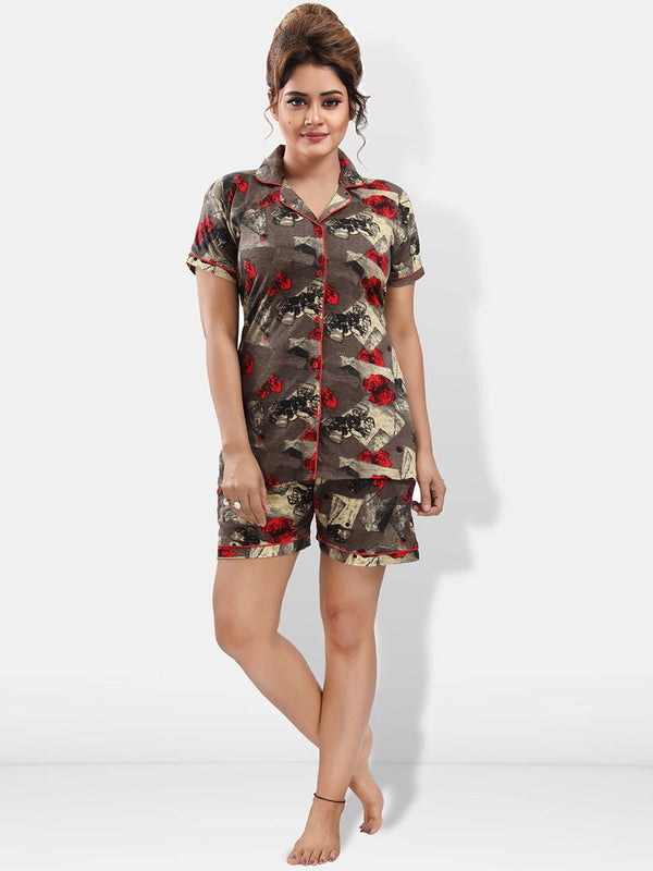 Be You Abstract Printed Night suit