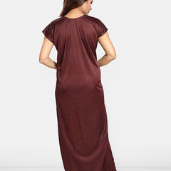 Be You Women Printed Maxi Wrap Nightdress