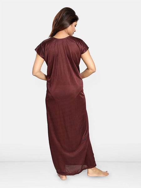 Be You Women Printed Maxi Wrap Nightdress