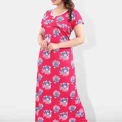 Be You Floral Printed Maternity Maxi Nightdress