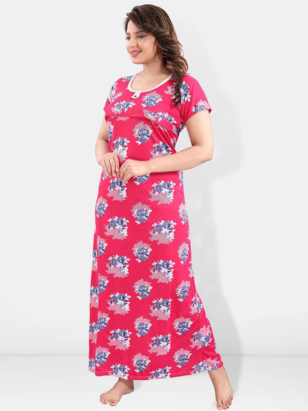 Be You Floral Printed Maternity Maxi Nightdress