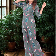 Be You Printed Top & Trousers Co-Ords