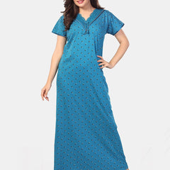 Be You Floral Printed V-Neck Maxi Nightdress