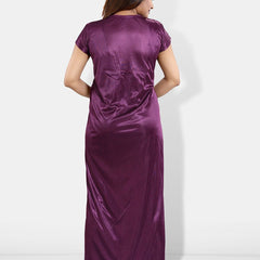 Be You 6 Pieces Satin Maxi Nightwear Set