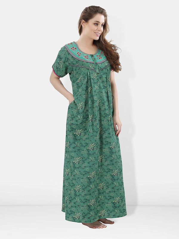 Be You Floral Printed Maxi Nightdress