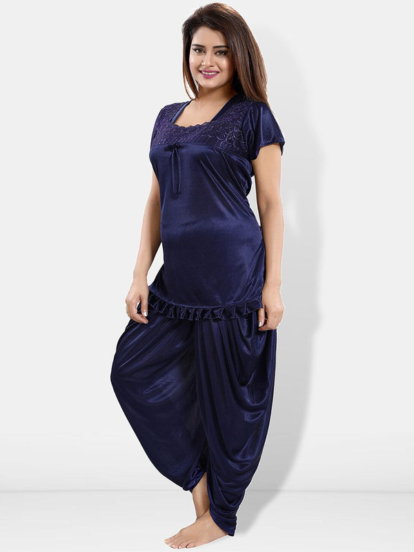 Be You Square Neck Satin Night suit