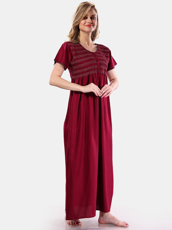 Be You Round Neck Maxi Nightdress
