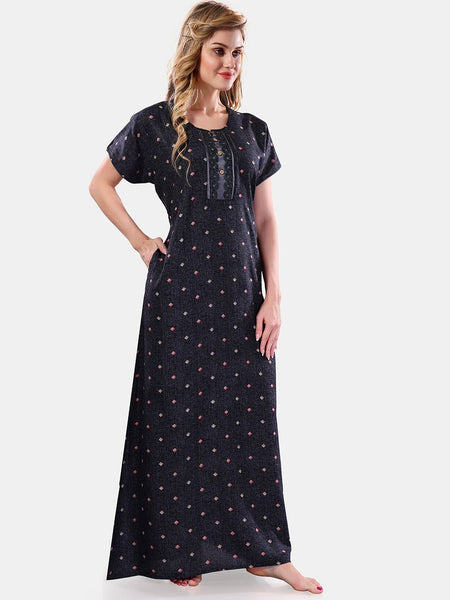 Be You Geometric Printed Maxi Nightdress