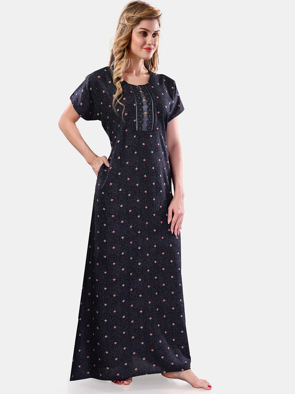 Be You Geometric Printed Maxi Nightdress