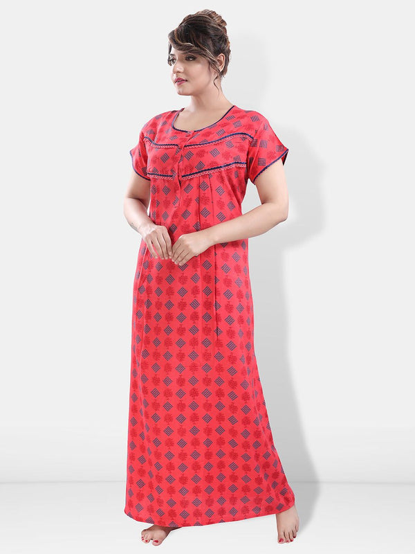 Be You Geometric Printed Maxi Nightdress