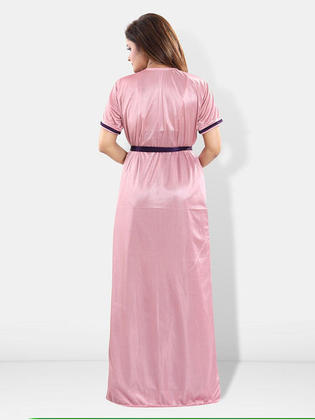 Be You V-Neck Maxi Wrap Nightdress with Robe