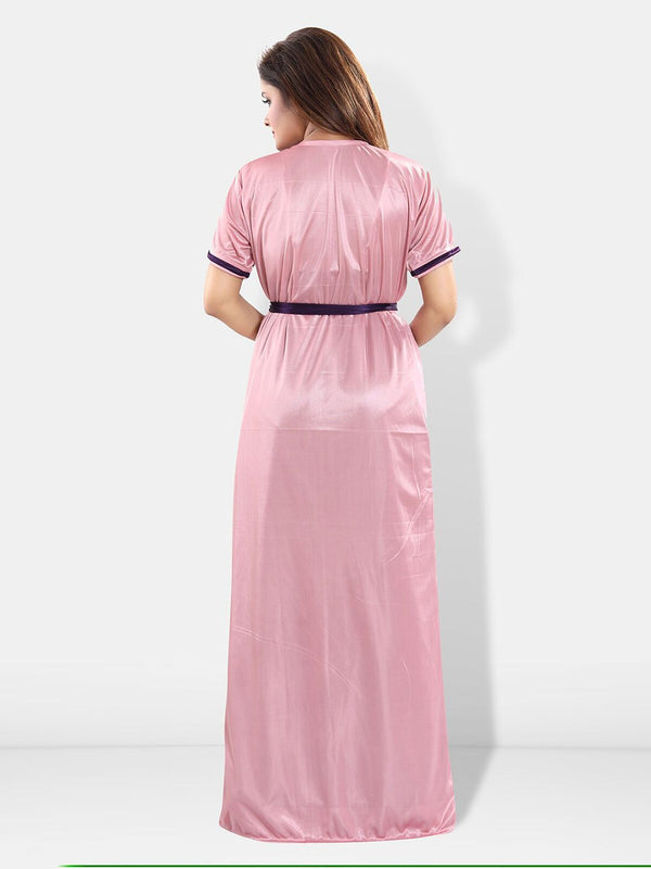 Be You V-Neck Maxi Wrap Nightdress with Robe