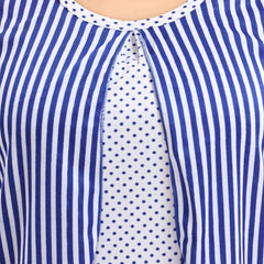 Be You Striped Satin Night Suit