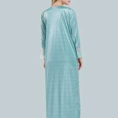 Be You V-Neck Satin Maxi Nightdress With Robe