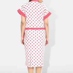 Be You Women Printed Cotton Anti-bacterial Super Soft Bath Robe With Belt