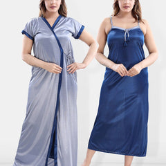 Be You Satin Maxi Nightdress With Robe