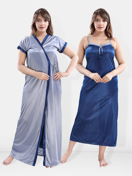 Be You Satin Maxi Nightdress With Robe
