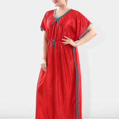 Be You V-Neck Satin Maxi Kaftan Nightdress