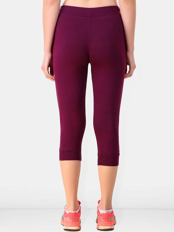 Be You Women Solid Slim-Fit Ankle-Length Sports Tights