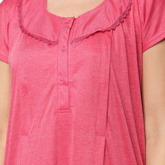 Be You Striped Maternity Maxi Nightdress