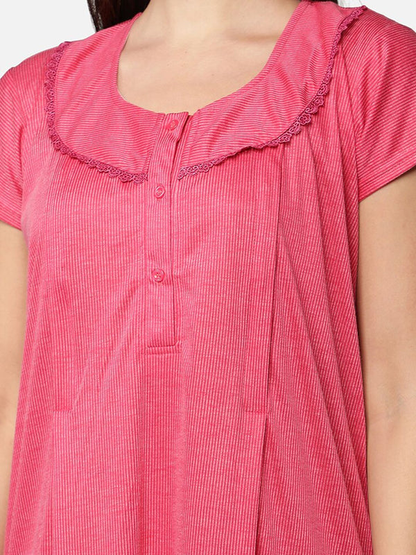 Be You Striped Maternity Maxi Nightdress