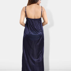 Be You 6 Pieces Satin Maxi Nightdress